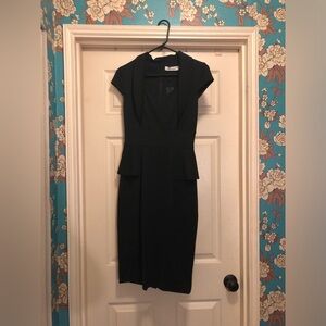 Black Peplum Dress Size Small